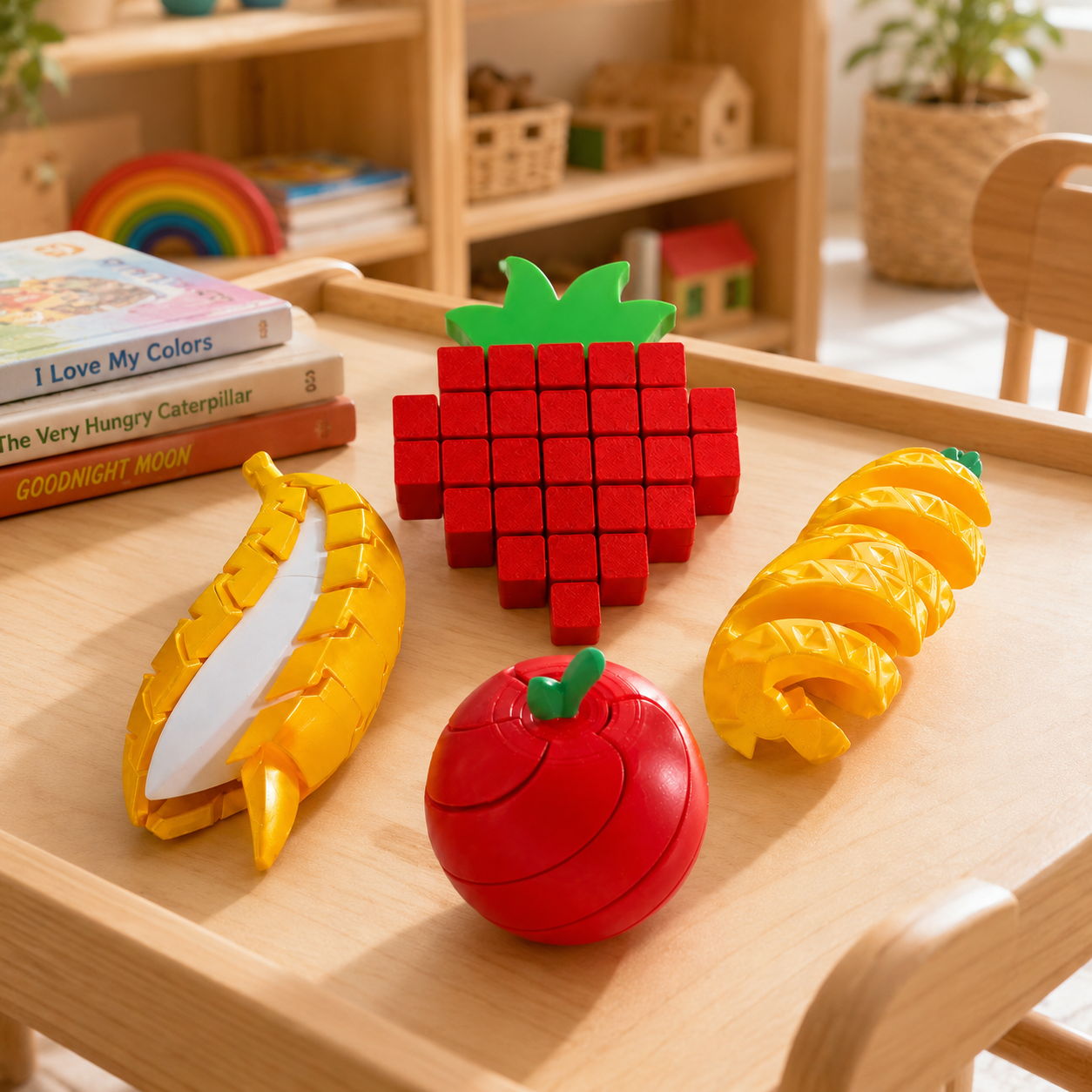 Combo Kit Sensorial Infantil – Frutas e Comidinhas Coloridas