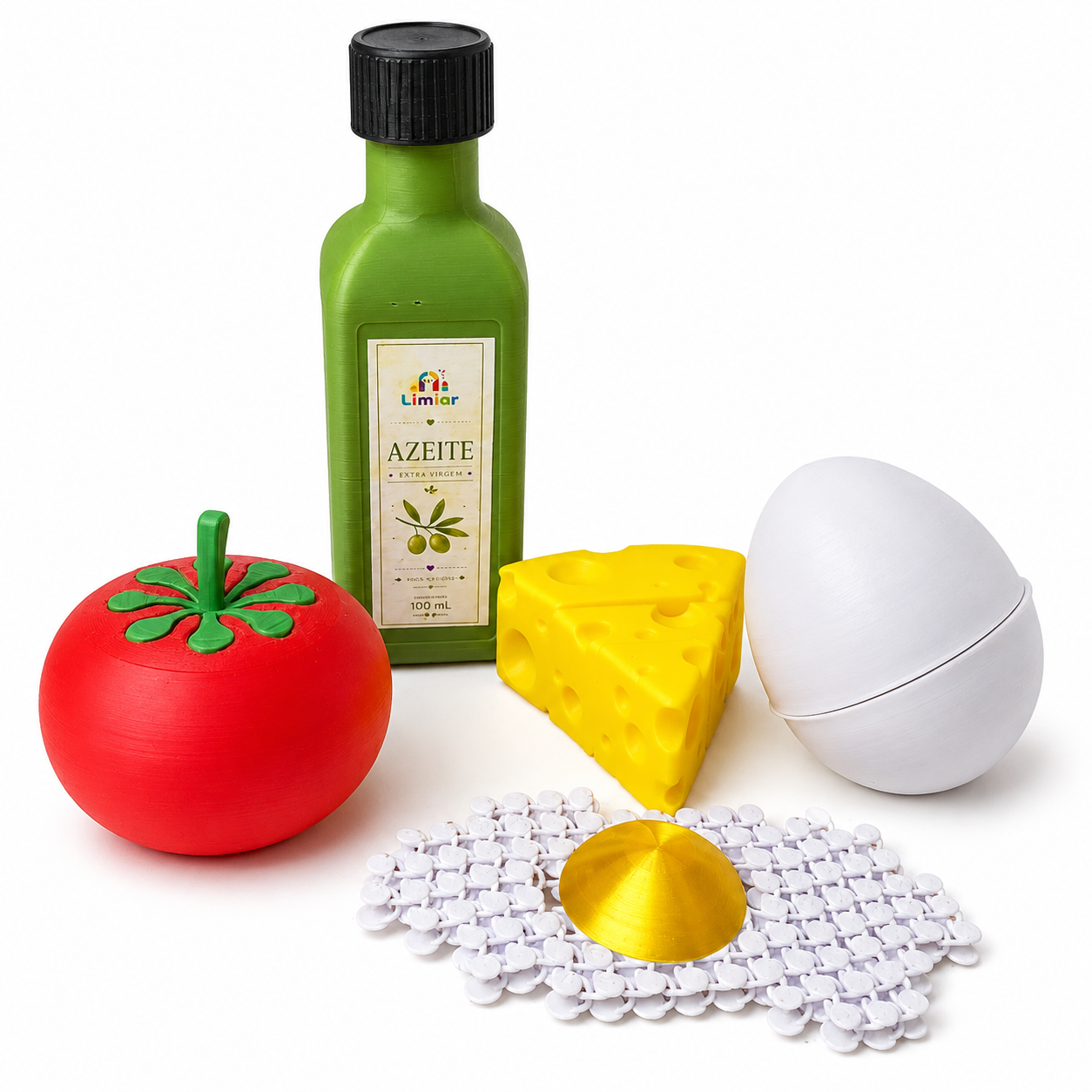 Kit Lúdico Infantil Sensorial – Brinquedos de Comidinhas Coloridas