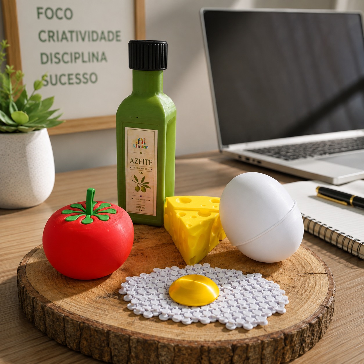 Kit Lúdico Infantil Sensorial – Brinquedos de Comidinhas Coloridas