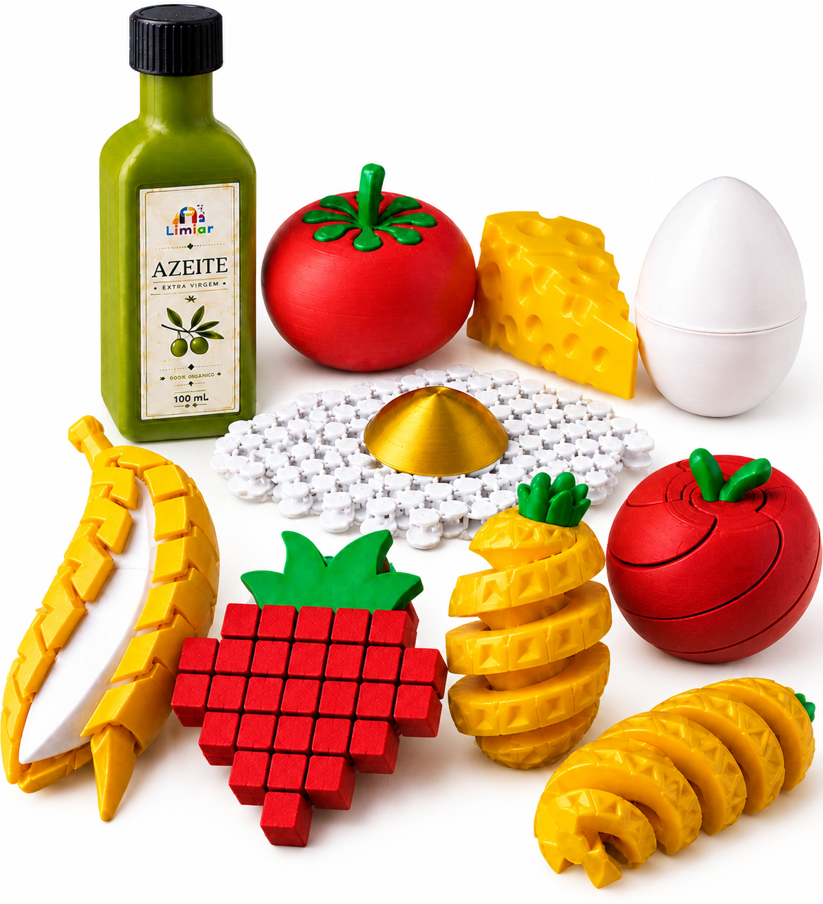 Combo Kit Sensorial Infantil – Frutas e Comidinhas Coloridas