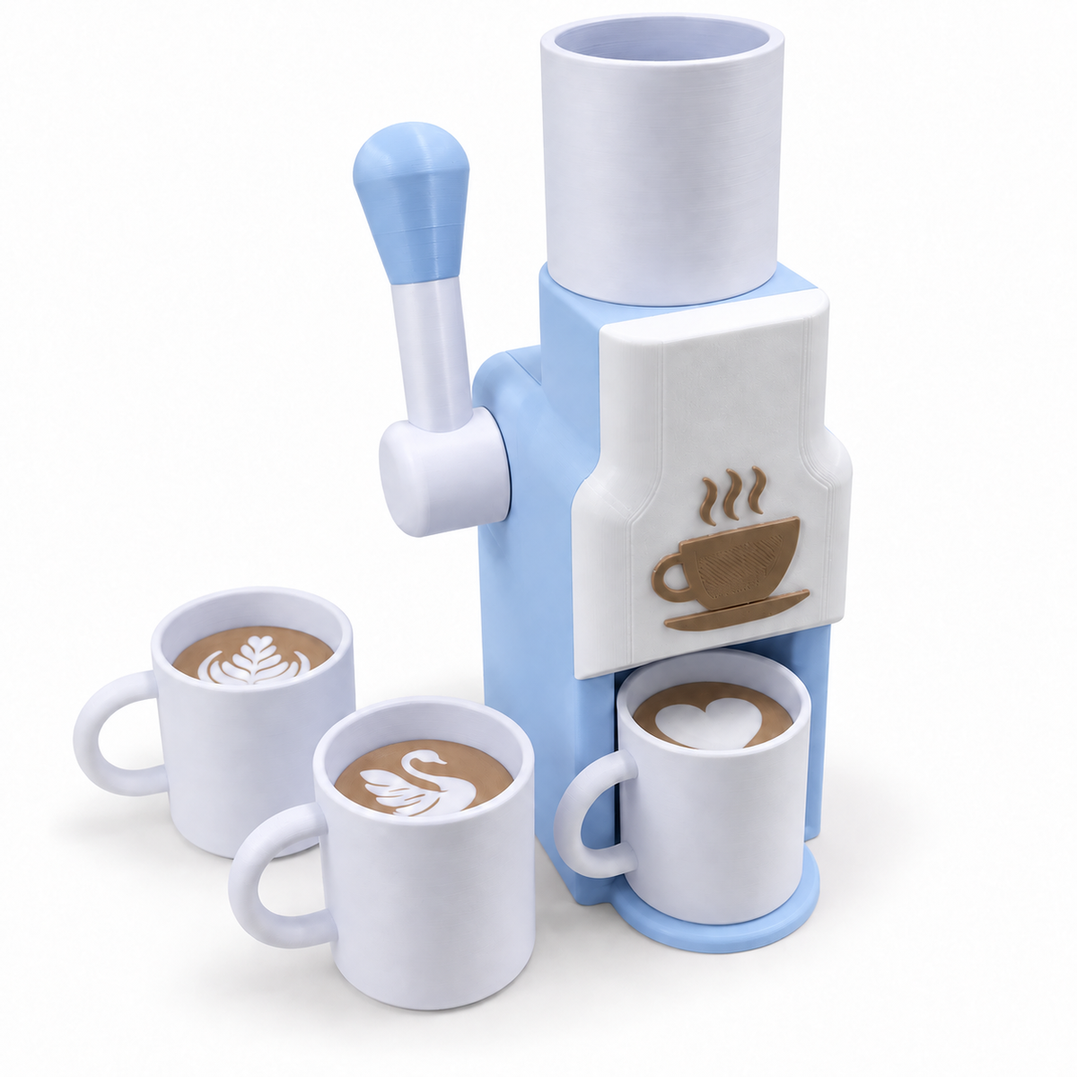 Cafeteira de Brinquedo Infantil Sensorial - Kit com Xícaras