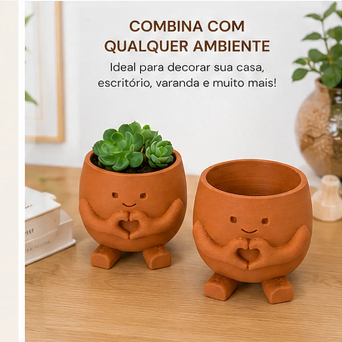 Vasinho Decorativo Suculenta Fofo