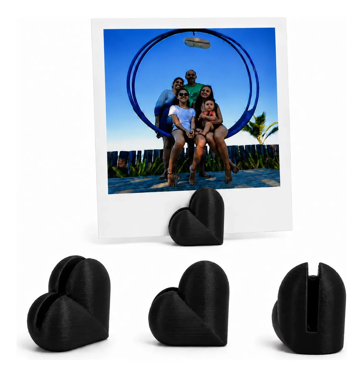 Kit 20 Suporte Para Foto Coração Decoração