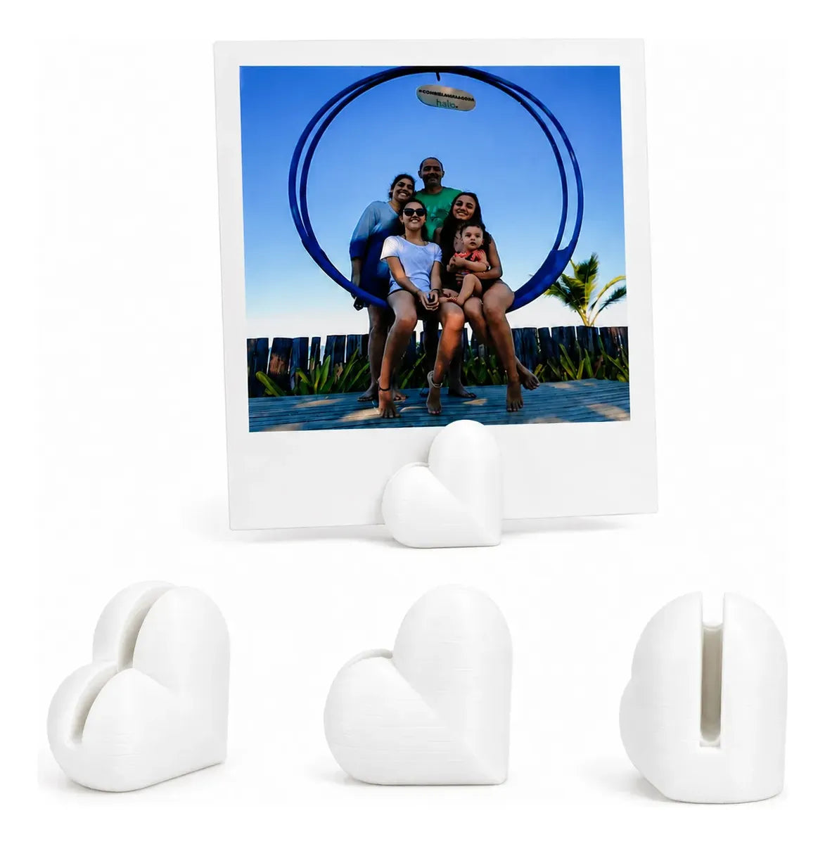 Kit 20 Suporte Para Foto Coração Decoração