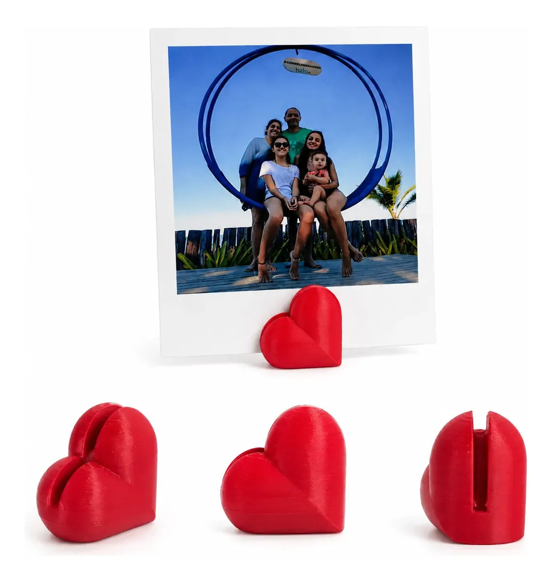 Kit 20 Suporte Para Foto Coração Decoração
