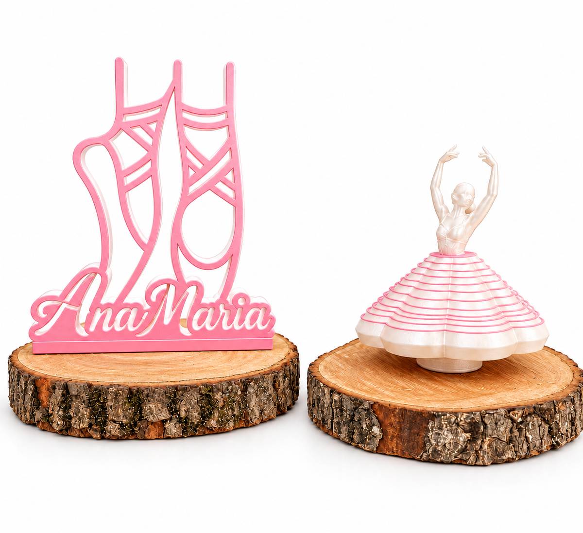 Kit Bailarina e Placa Personalizada