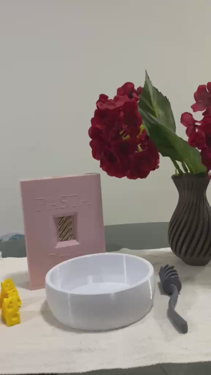 Macarrão de Brinquedo Infantil Sensorial - Kit com Bowl, Queijo e Colher