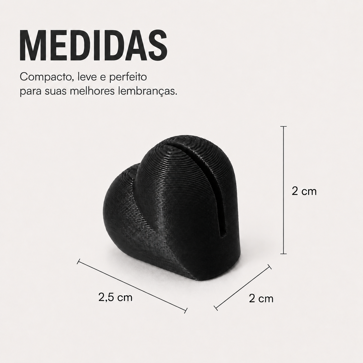 Kit 20 Suporte Para Foto Coração Decoração