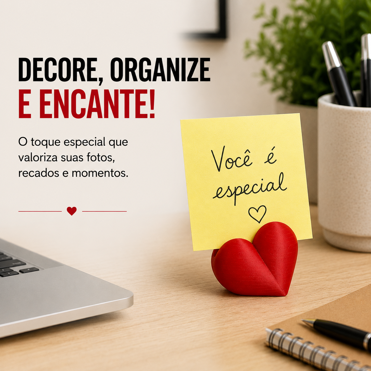Kit 20 Suporte Para Foto Coração Decoração